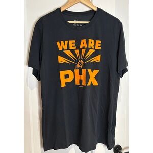 Nike Phoenix Suns NBA Dri-FIT T-Shirt Mens XL Black Orange We Are PHX Graphic